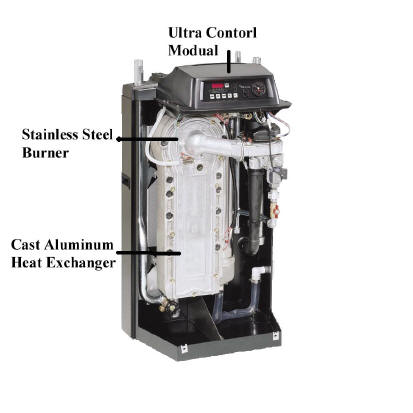 Large Wiel McLain Boiler cutaway